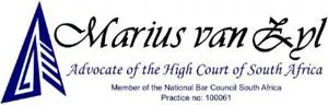 Advocate Marius Van Zyl logo